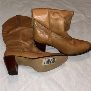 On Your Feet “Jake” Leather Slouch Boots Size 8.5